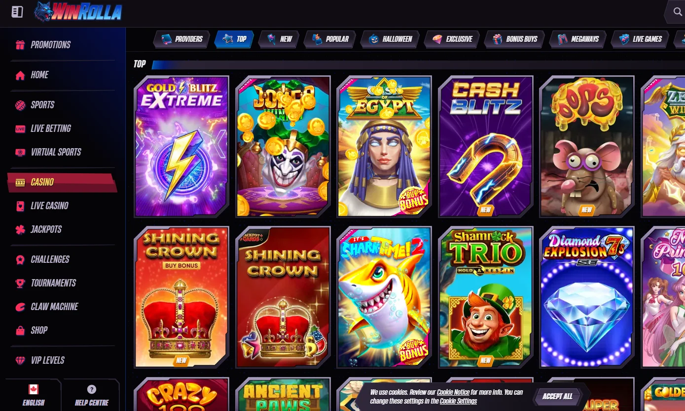 WinRolla Casino Games
